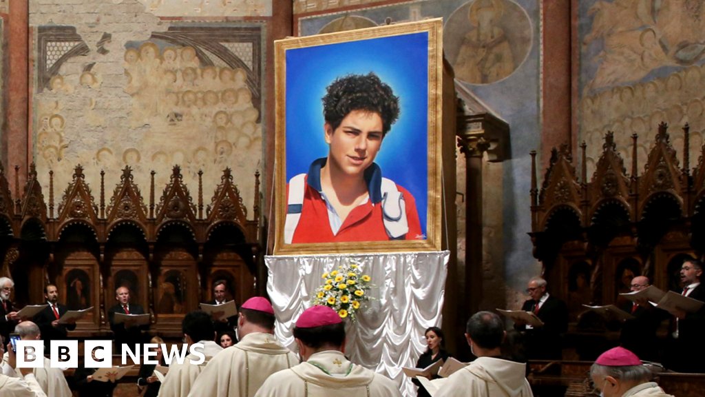 BBCTech's tweet card. London-born Carlo Acutis, who died of leukaemia aged 15, will be canonised by the Catholic church in 2025.