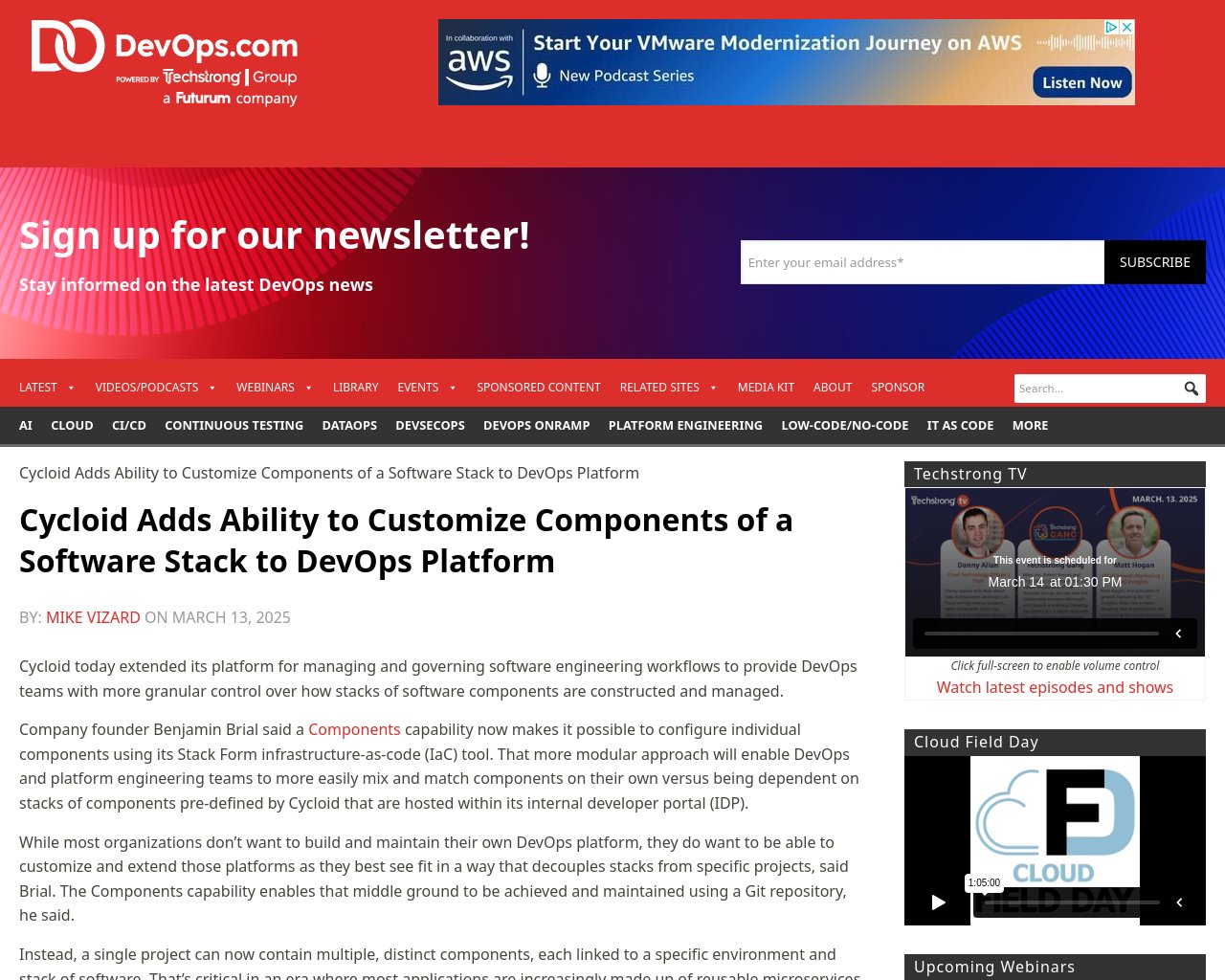 managetech_inc's tweet card. DevOpsプラットフォームにソフトウェアスタックのコンポーネントをカスタマイズする機能を追加 Compone