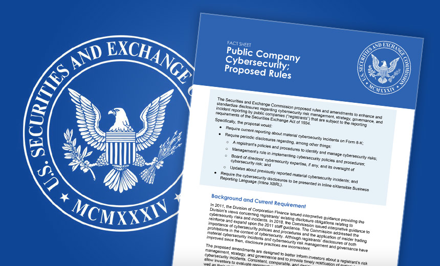 SecurityEditor's tweet card. Rules coming in April could require publicly traded companies to disclose a breach within four days of deeming it material as well as board member cybersecurity