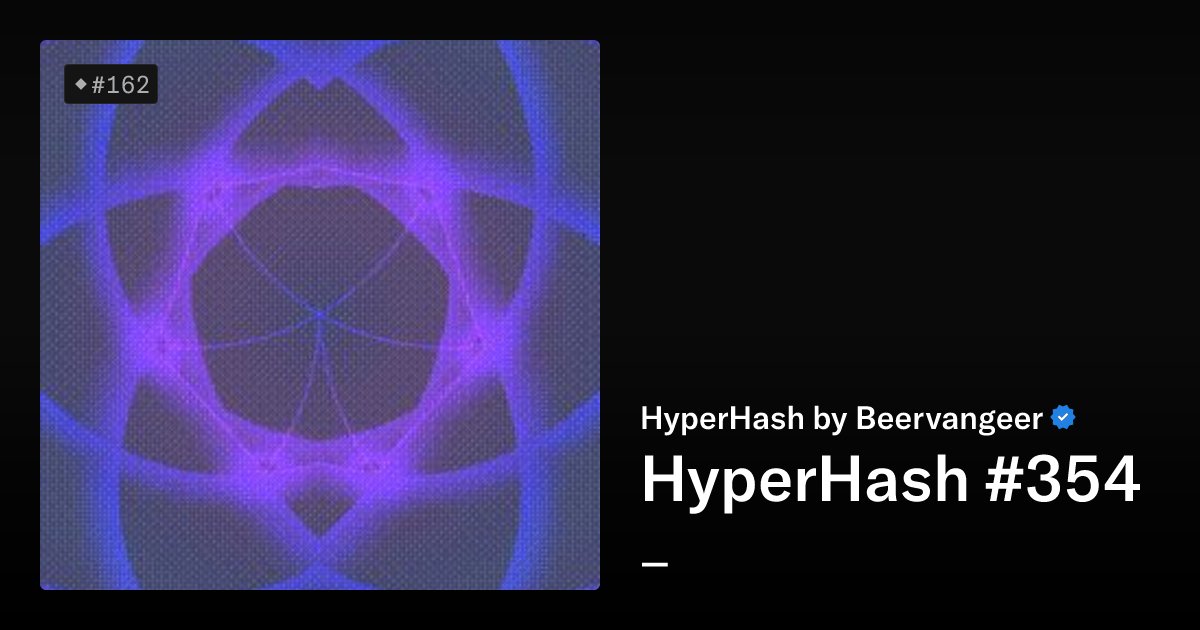 NFT_WhaleAlert's tweet card. Art Blocks Collection: Curated Heritage Art Blocks Collection: Curated series 2 Project Description: HyperHash explores the possibilities of representing abstract data on Ethereum as intuitive color...