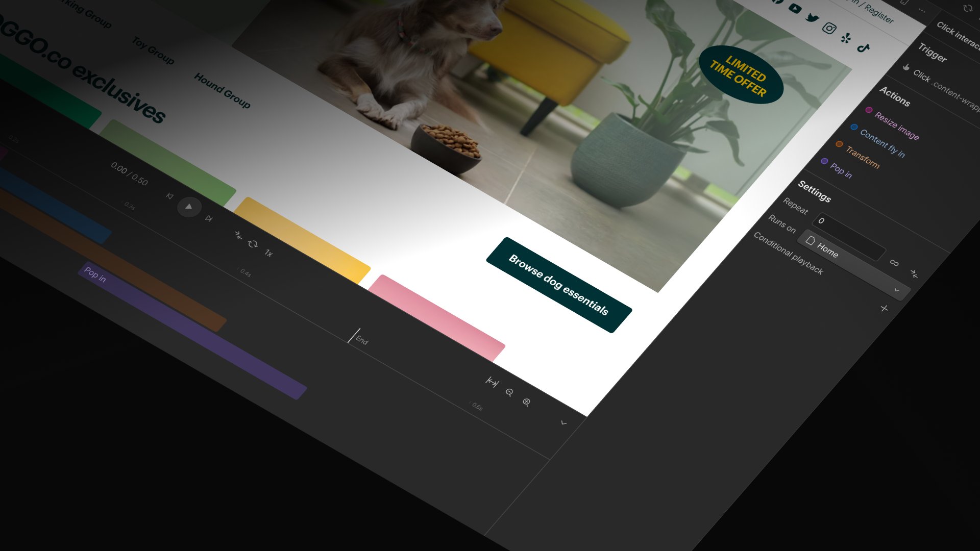 JonSaxton's tweet card. Webflow now automatically prevents Flash of Unstyled Content (FOUC) in all GSAP-powered Interactions.