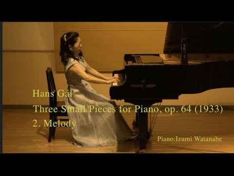 RegerBusonipf21's tweet card. Hans Gál, Three Small Pieces for Piano, op. 64 (1933): 2. Melody...