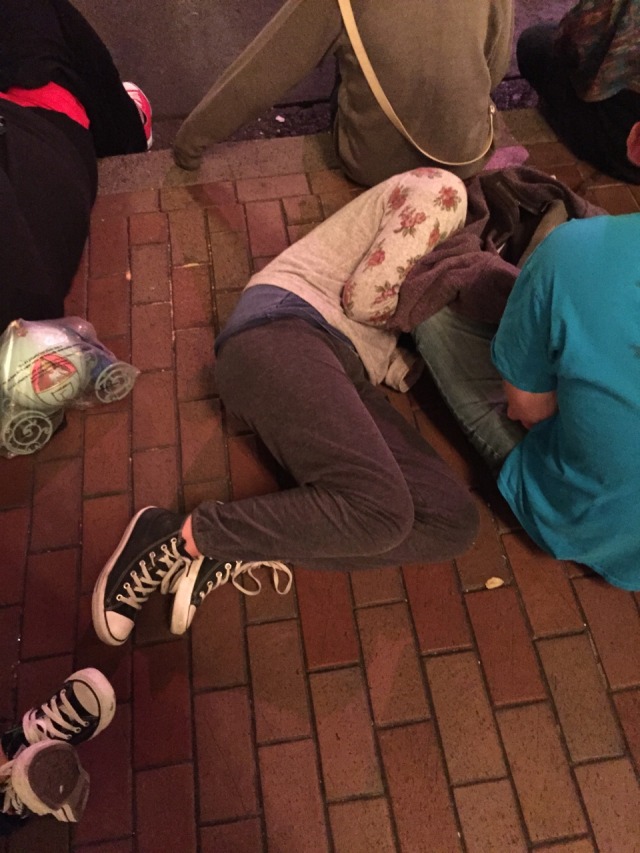 nextforce's tweet card. 💬 0  🔁 0  ❤️ 0 · Disney 24 Hour Kickoff Celebration brings awareness to the rampant problem of bums roaming the streets of Disneyland.