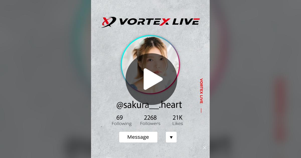 sakuraa__heart's tweet card. VORTEX LIVEの動画をチェックしよう。