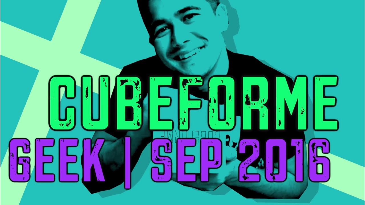 CubeForme's tweet card. CubeForme Geek Unboxing | September 2016