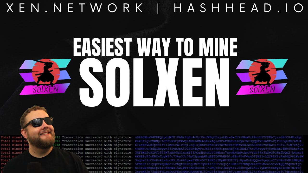 TreeCityWes's tweet card. The EASIEST Way To Mine SolXen on SOLANA! - SolXen-TX Miner - Mine...