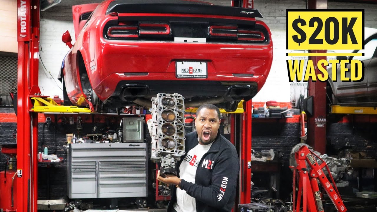 Mod2Fame's tweet card. My Hellcat Engine Is DESTROYED : I'm Devastated