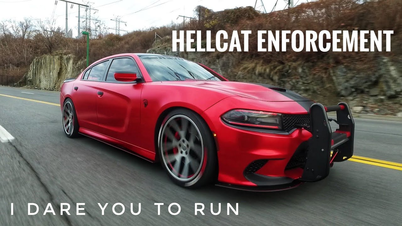 Mod2Fame's tweet card. This Dodge Charger Hellcat is your Worst Nightmare