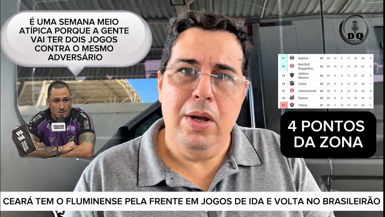 ReporterDanilo's tweet card. CEARÁ TERÁ DOIS JOGOS CONTRA O FLUMINENSE EM 5 DIAS - VINA AVALIA...