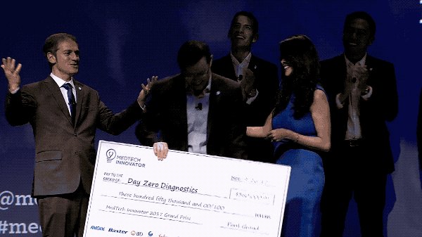 iamavnipatel's tweet card. MedTech Innovator awarded $610,000 in non-dilutive cash prizes and in-kind awards, with the $350,000 grand prize going to Day Zero Diagnostics