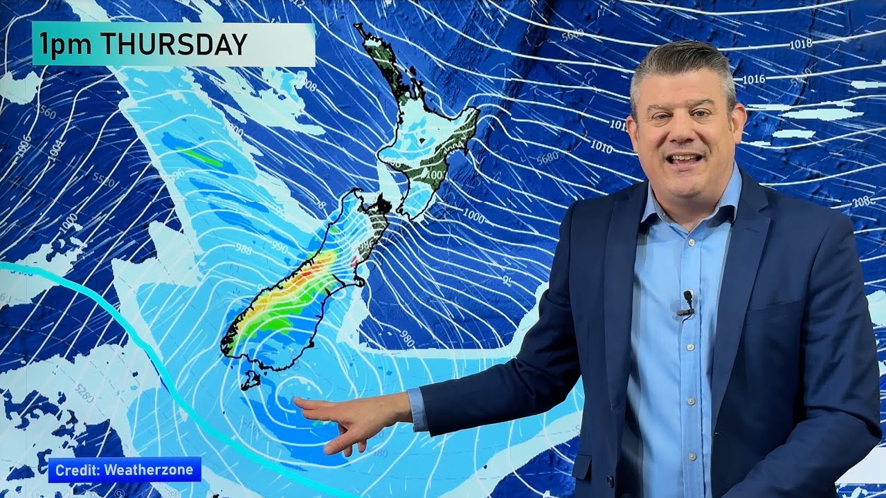 WeatherWatchNZ's tweet card. Severe weather for NZ before Labour Weekend