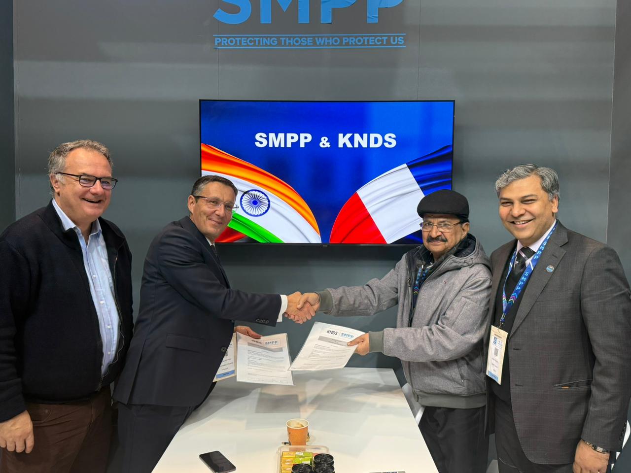 manojnikhil4's tweet card. SMPP and KNDS 2025 Partnership for Katana to boost India’s 155mm artillery strength under Make in India.