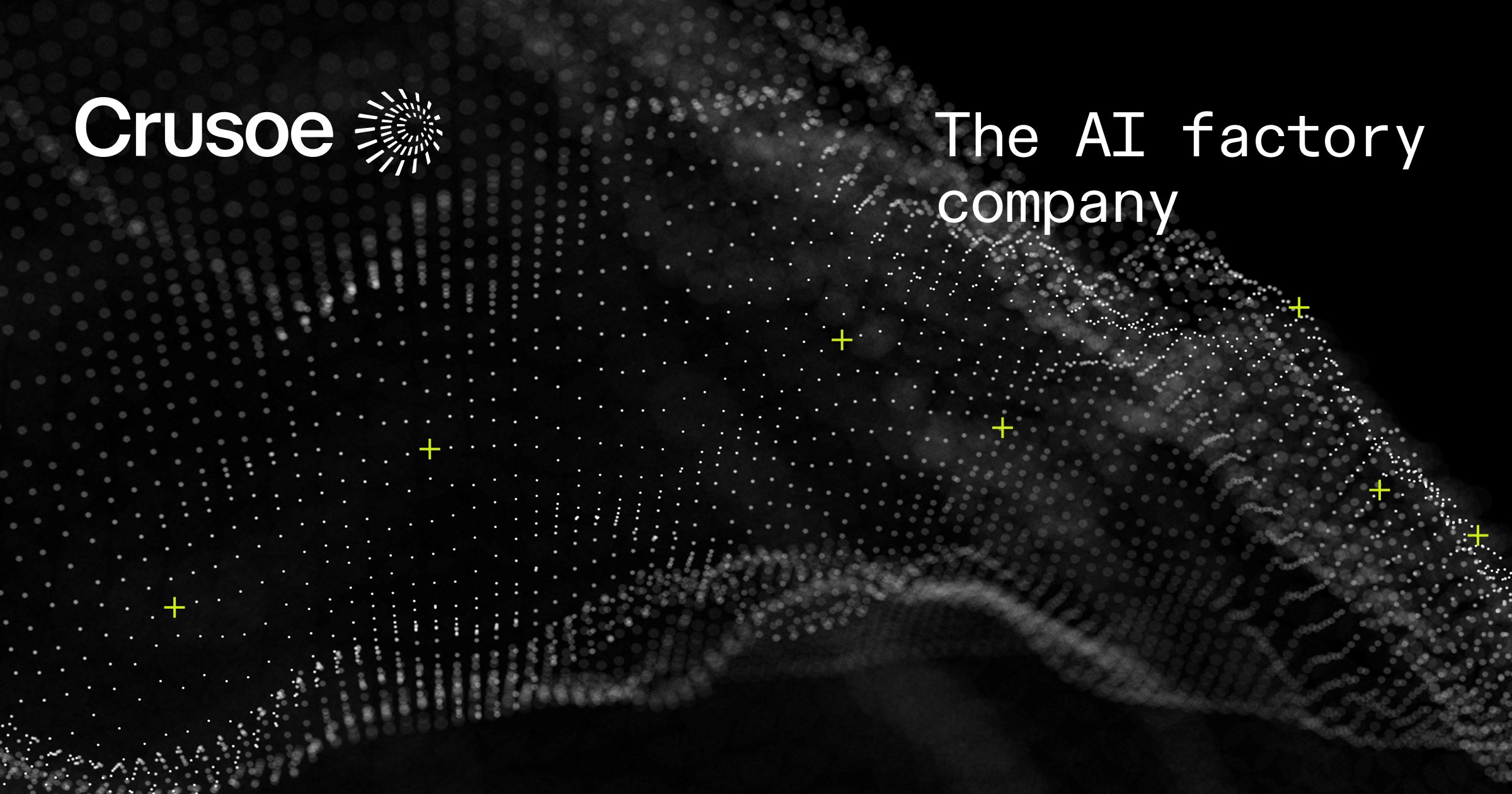 AITRADEIDEAS's tweet card. Crusoe provides next-gen AI infrastructure and cloud compute using an energy-first approach. Deploy AI workloads at scale with reliable performance and 24/7 support.