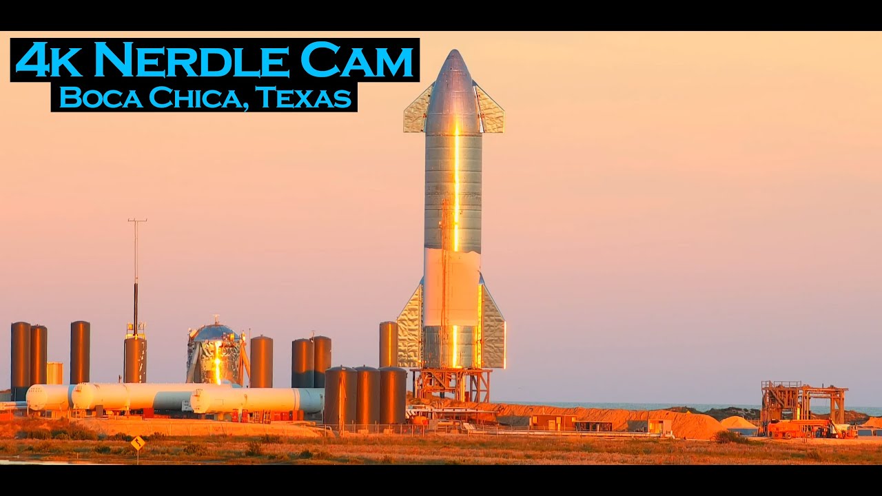 SplitsecondMom's tweet card. Nerdle Cam 4K- SpaceX SN10 At Boca Chica Starship Launch Facility