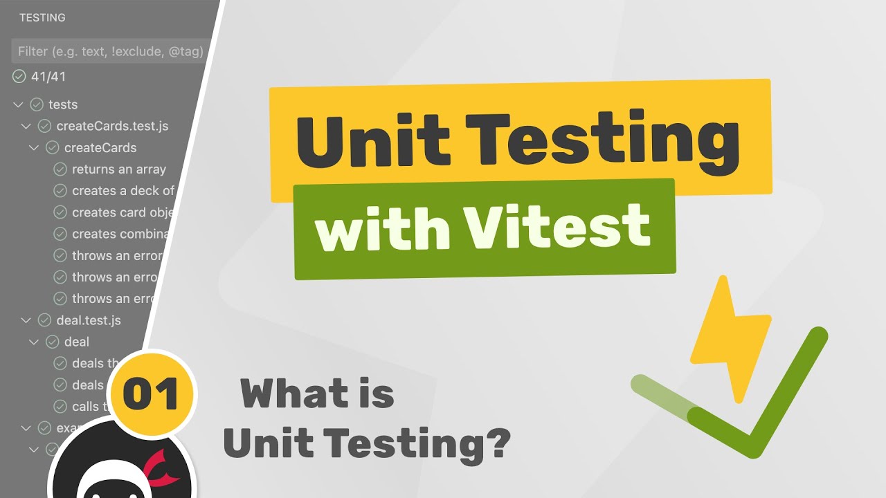thenetninjauk's tweet card. Unit Testing (Vitest) Tutorial #1 - What is Unit Testing?