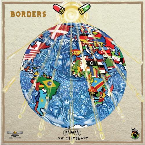 Kabakapyramid's tweet card. Borders ft. Stonebwoy