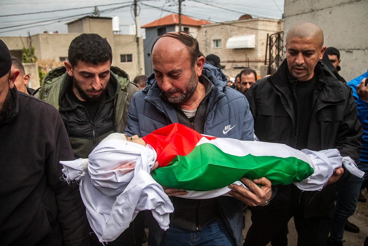 972mag's tweet card. Two-year-old Laila Al-Khatib is the youngest victim of Israel's campaign in Jenin, while road closures suffocate the entire territory.