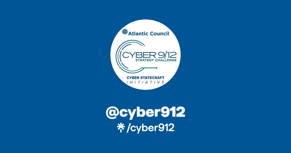 CSI_Jen's tweet card. Cyber 9/12 Strategy Challenge