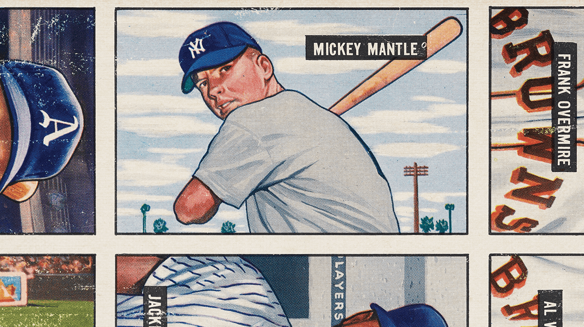 Will__Stern's tweet card. The uncut sheet is the only known example to feature Mantle's rookie