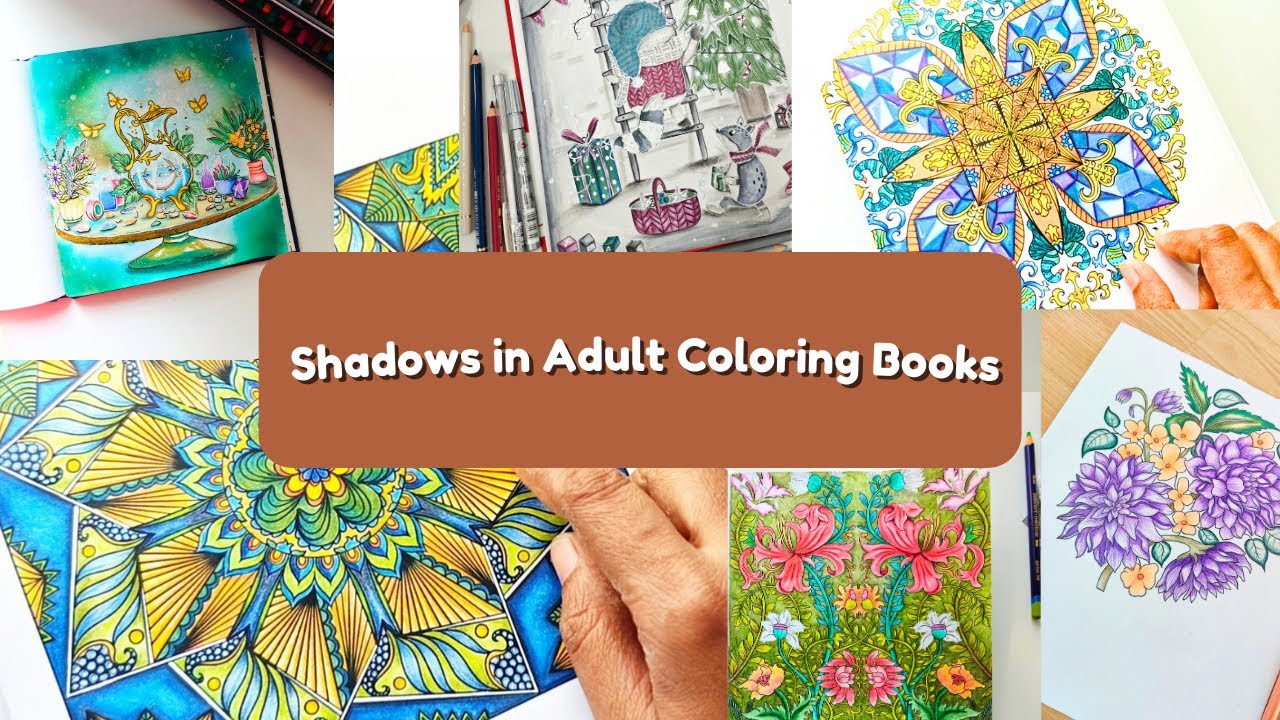 RaveenaBaskaran's tweet card. ✦ Shadows in Coloring Books ✦ Technique You Need to Know ✦ #adultco...