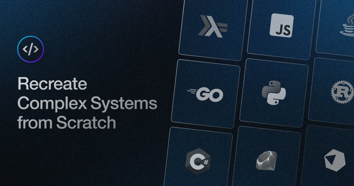 iwashi86's tweet card. Real-world proficiency projects designed for experienced engineers. Develop software craftsmanship by recreating popular devtools from scratch.