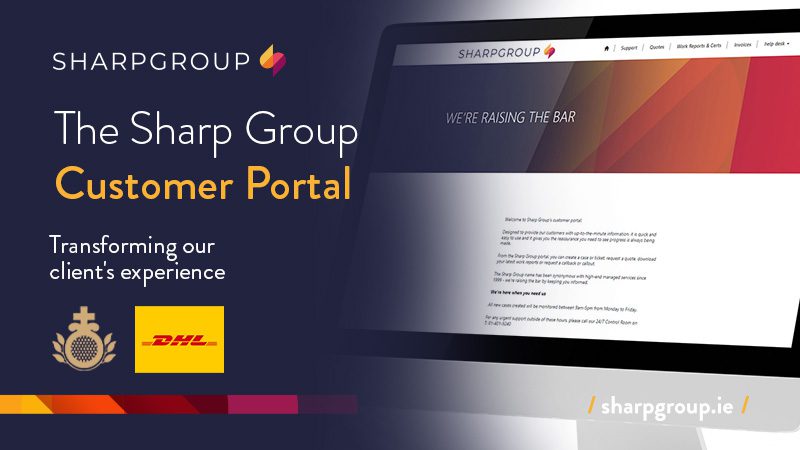 sharp_security's tweet card. At the end of 2022, Sharp Group successfully introduced a new client service portal which is more than just a work order system.