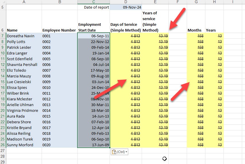 AuditExcel's tweet card. Strikethrough appearing on Excel cells then disappearing, but you cannot find where the strikethrough came from (not on the format cells)