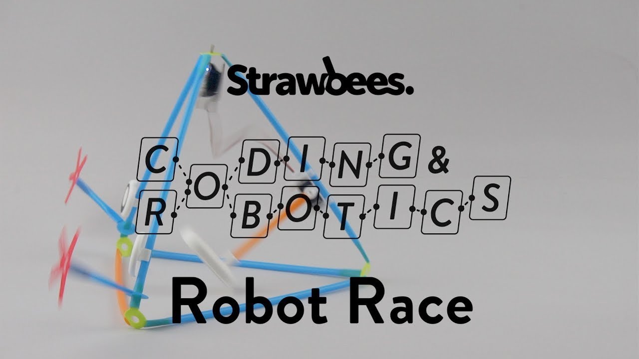 strawbees's tweet card. Robot Race