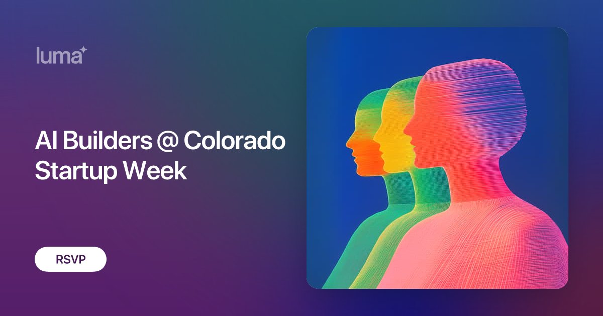 zerosync_co's tweet card. REGISTRATION IS STILL OPEN IT HAS JUST MOVED TO THE SITE BELOW!! 👉 https://costartupweek2025.sched.com/event/28Bex/ai-builders-colorado-startup-week…