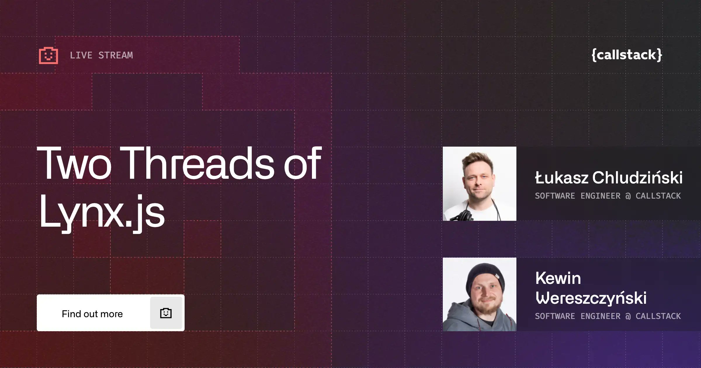 Q1w1N's tweet card. Learn how Lynx.js uses a dual-threaded model, how its APIs work, and what it means for performance in this live session with Lukasz Chludzinski and Kewin Wereszczynski.