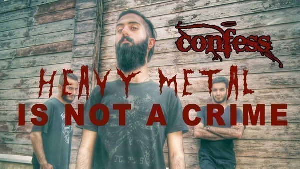 CoreyTaylorRock's tweet card. Metal band CONFESS faces death penalty in IRAN for playing "Illegal Music".