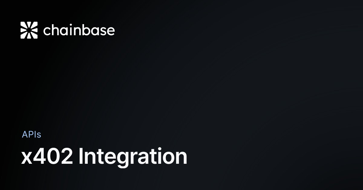 ChainbaseHQ's tweet card. x402 Integration - Chainbase Docs