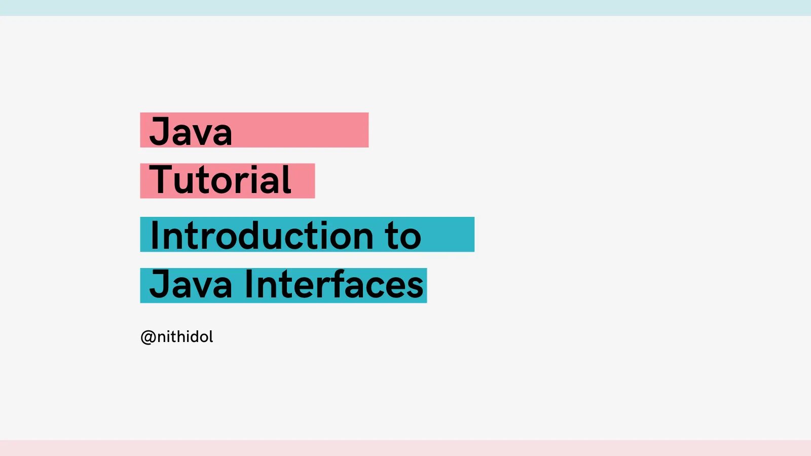ThisIsNithidol's tweet card. Discover Java interfaces in this beginner-friendly tutorial. Learn how interfaces work, why they matter, and how to use them in your code.