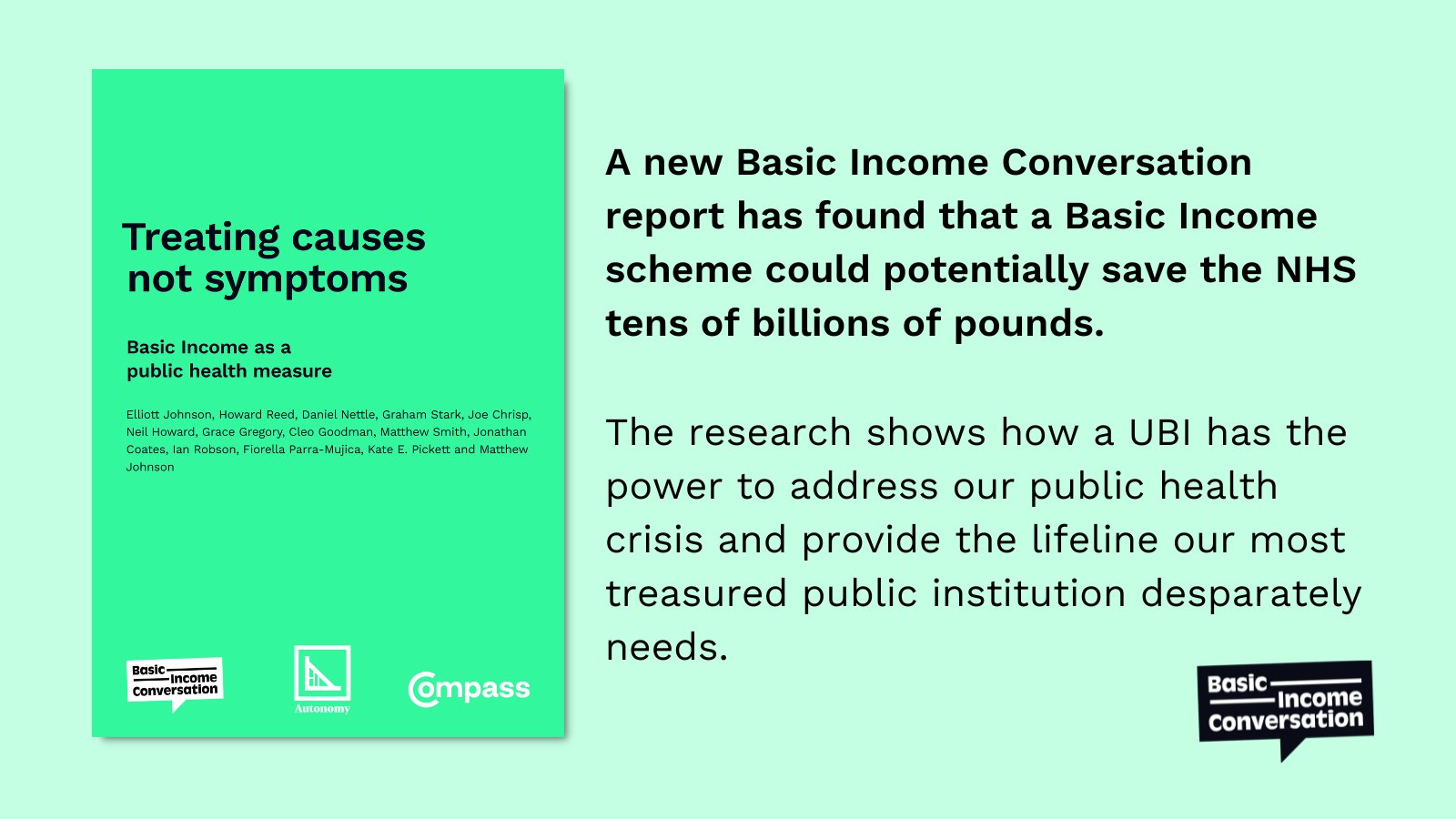 CompassOffice's tweet card. This is groundbreaking new research lays out the public health impact of a Basic Income – and how much it […]