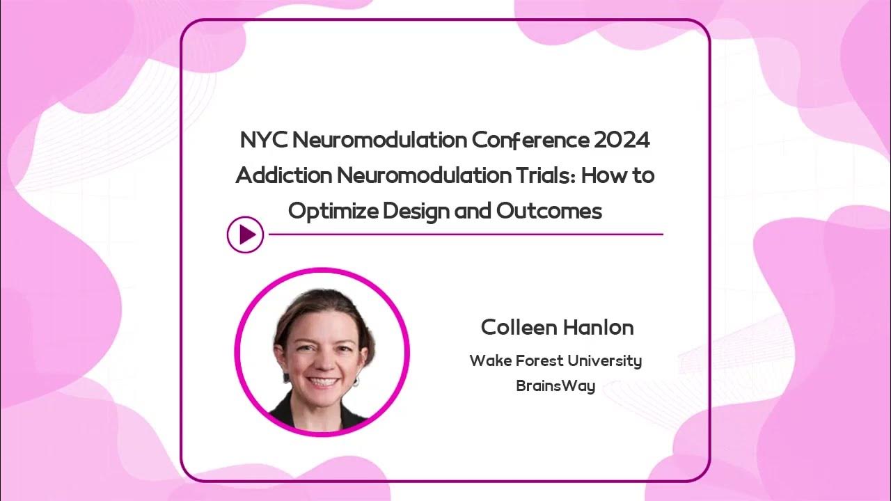 INTAM_Network's tweet card. Colleen Hanlon talk: Challenges in Addiction Neuromodulation Trials...