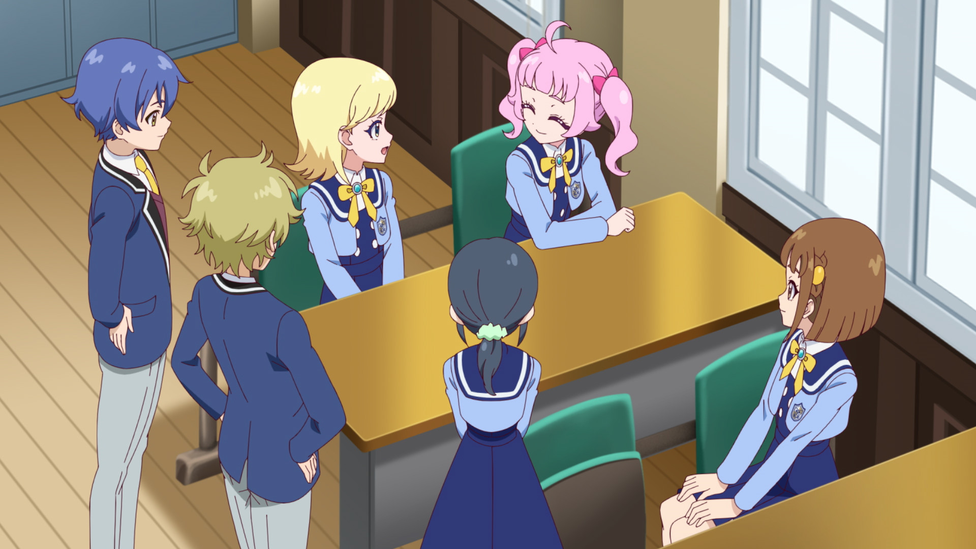 Note__stars's tweet card. 第４回アイプリコンテストのお披露目ライブの日。パラダイス学園のみんなに応援され、ひまりもみつきもやる気じゅうぶん　最初のライブは、ルミナスフローラから。リング姫とつむぎは、誰もが見惚れるような圧巻のライブを披露する。そのすごさを目の当たりにしたみつきとひまりは、ある決意をする。二人はなんと、お披露目ライブを辞退すると言い出したのだ。みつきとひまりの思いとは……？