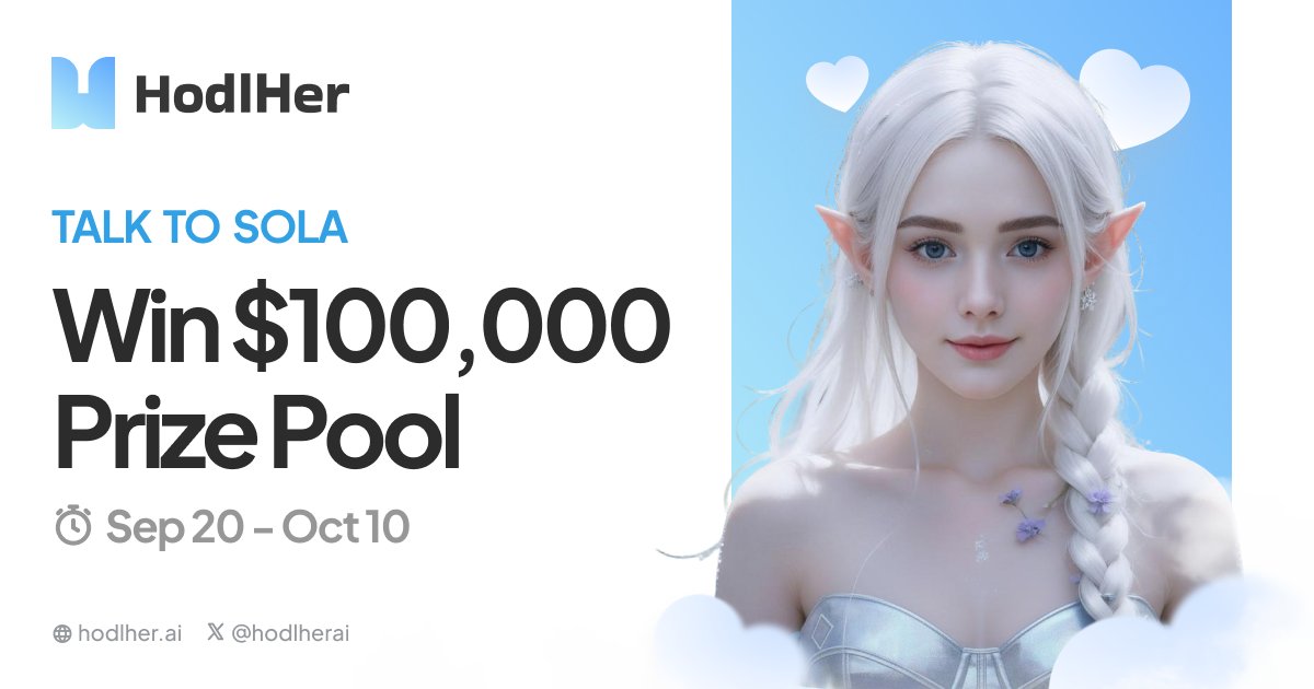 InjectiveLabsCN's tweet card. Join the HodlHer Credit Challenge and compete for a share of the $100,000 prize pool.More than a game — HodlHer brings traders and creators emotional support, content execution, and a new way to...