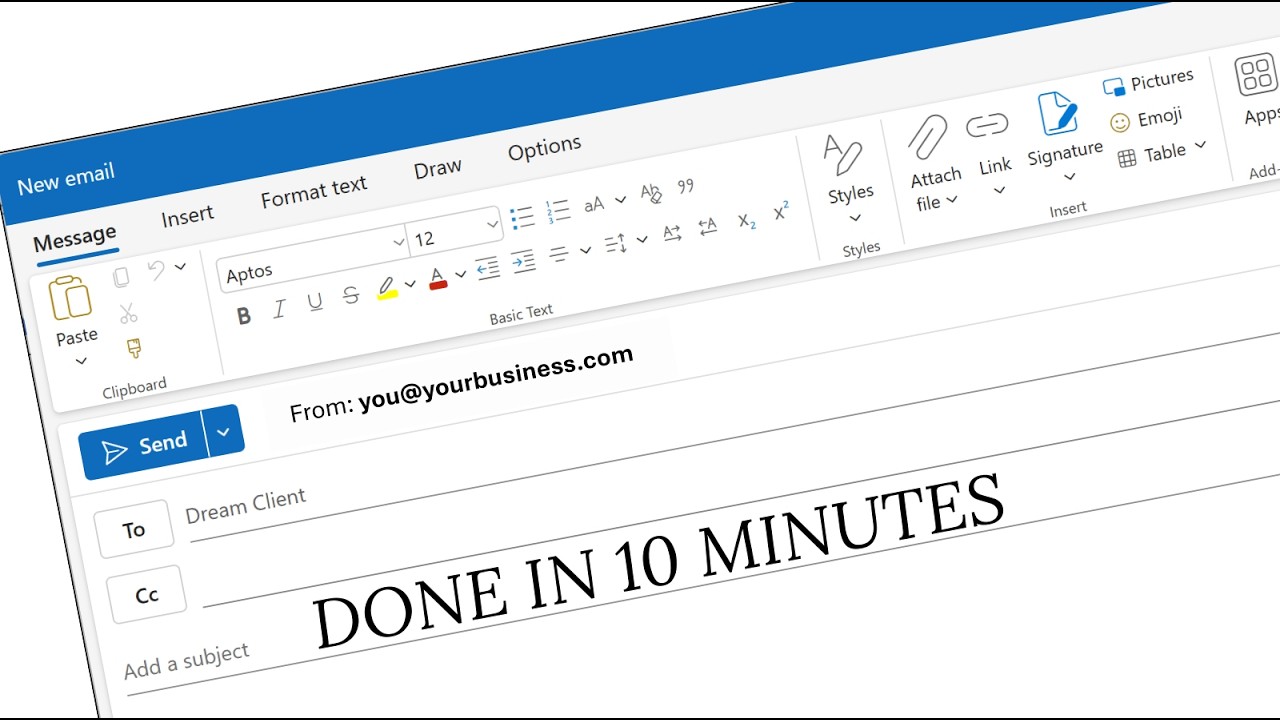 MitshK's tweet card. How to Set Up A Professional Email in 10 Minutes (Benefits Of...