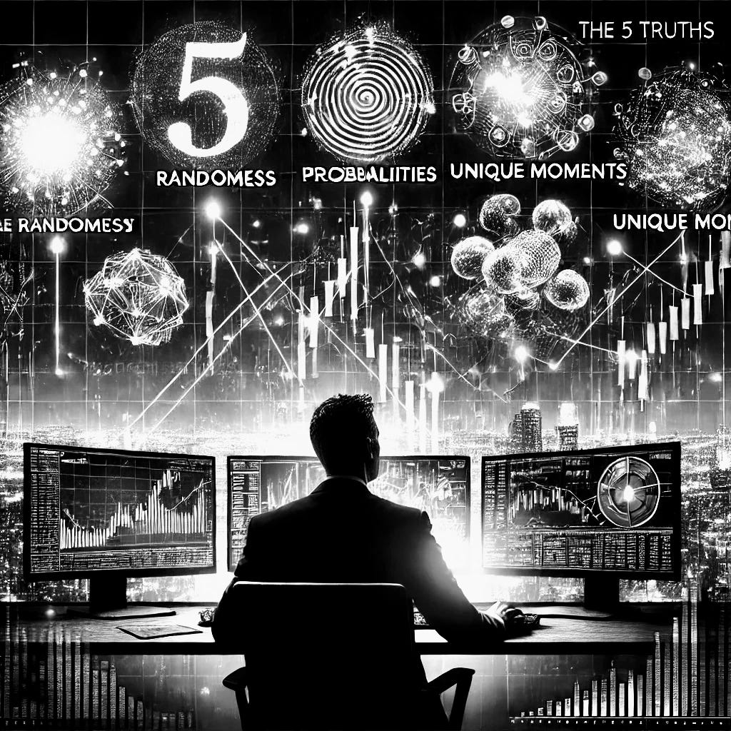 PropFirmLab's tweet card. Embracing the Five Truths of Trading helps you build a resilient mindset.