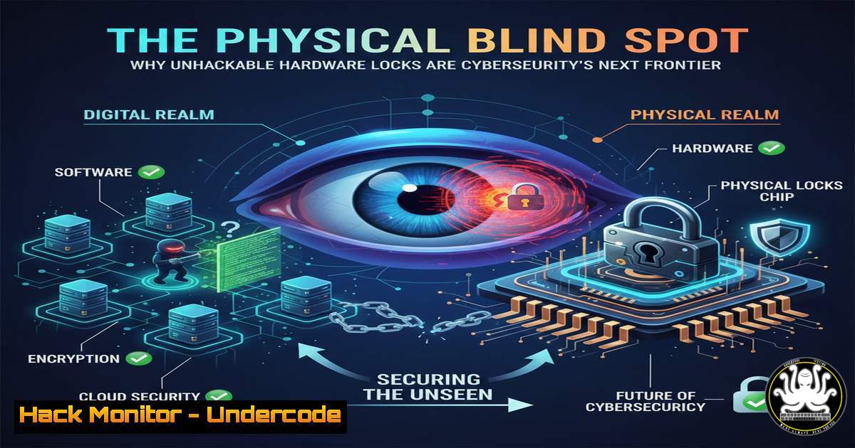 UndercodeUpdate's tweet card. The Physical Blind Spot: Why Unhackable Hardware Locks Are Cybersecurity's Next Frontier - "Undercode Testing": Monitor hackers like a pro. Get real-time