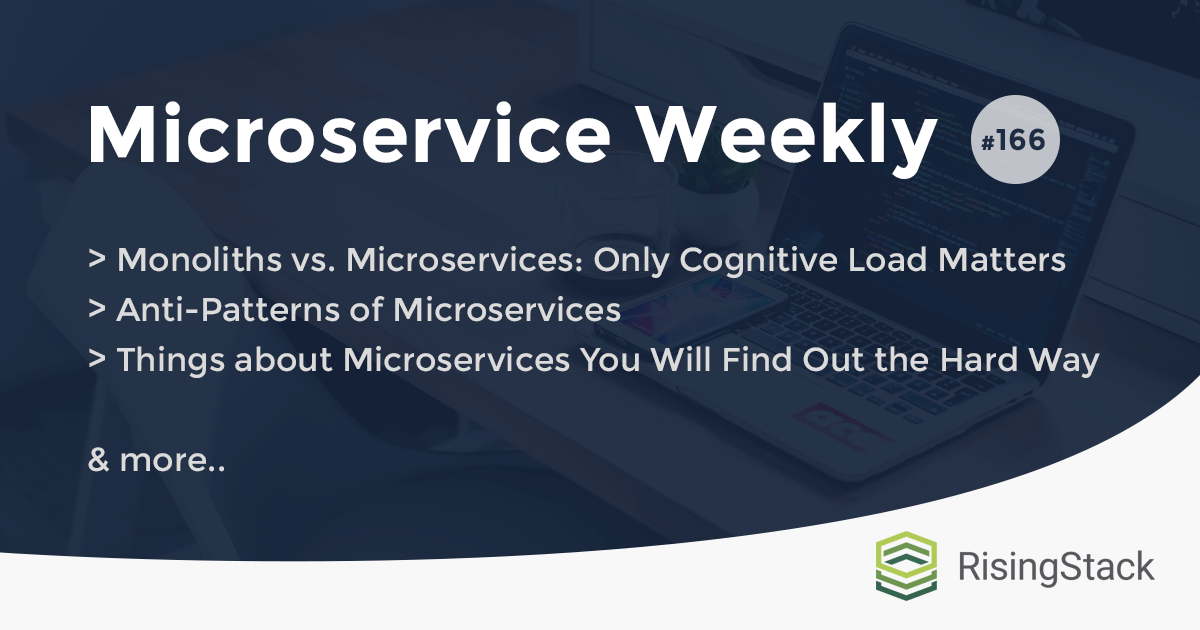 RisingStack's tweet card. A weekly newsletter with the best articles on microservices development. Hand-curated by the microservices consultants of RisingStack.