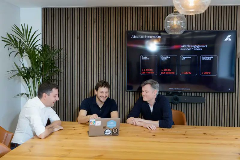 BizPartnerMag's tweet card. Albatross raises $12.5M to launch real-time product discovery AI that adapts instantly to user intent, transforming search, feeds, and ecommerce experiences.