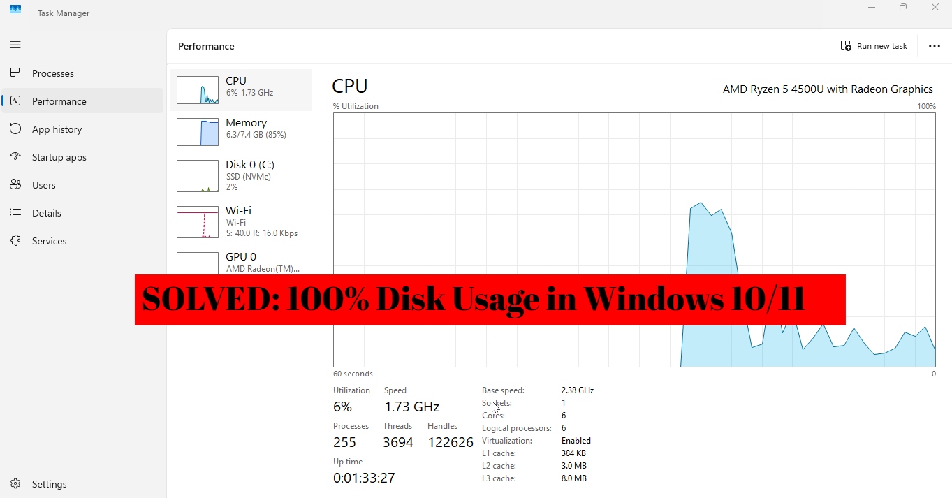 Fortectlife's tweet card. 100% Disk Usage in Windows 10/11? Fix slow performance with these proven solutions to reduce disk load and improve system speed effectively.