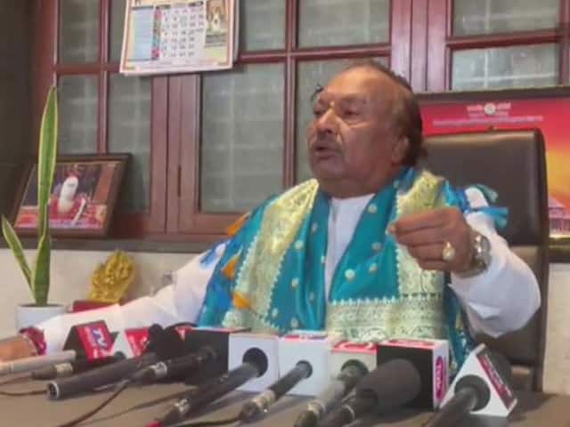 Ravikumar_AP's tweet card. Former Karnataka Minister and BJP leader KS Eshwarappa said the saffron flag has been respected for thousands of years and the RSS flag will undoubtedly become the national flag one day