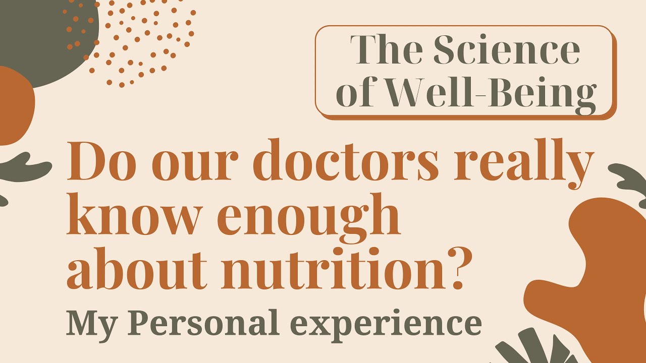 LeahonData's tweet card. The Science of Well-Being: Do our doctors really know enough about...