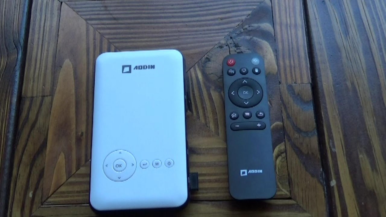 AodinTech's tweet card. Aodin T88 Mini Smart Android Projector - Review and Operation