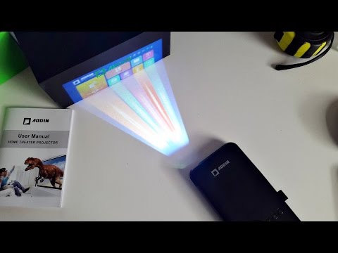 AodinTech's tweet card. Incredible Mini Portable Projector with Android