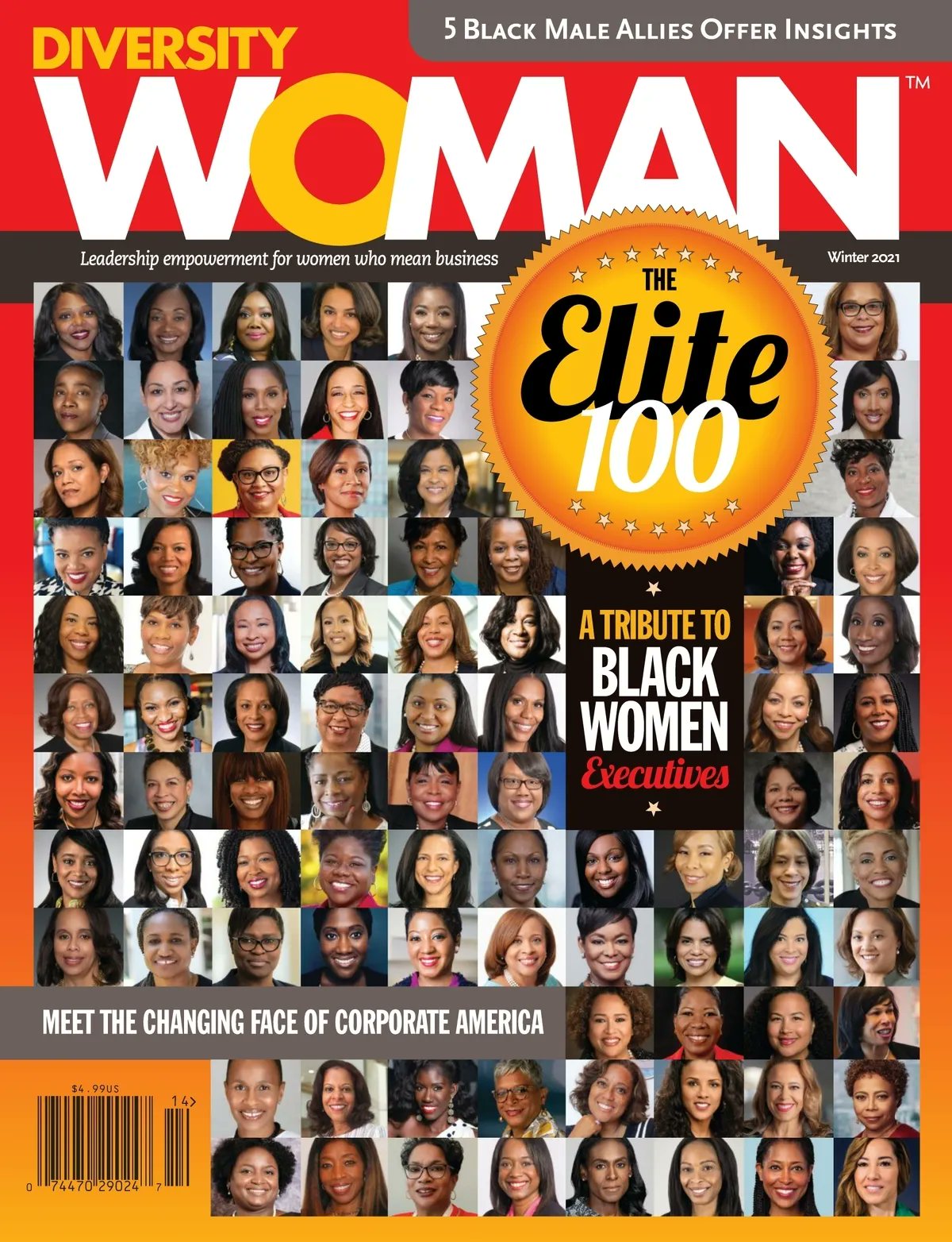 DiversityWoman's tweet card. Diversity Woman Winter 2021