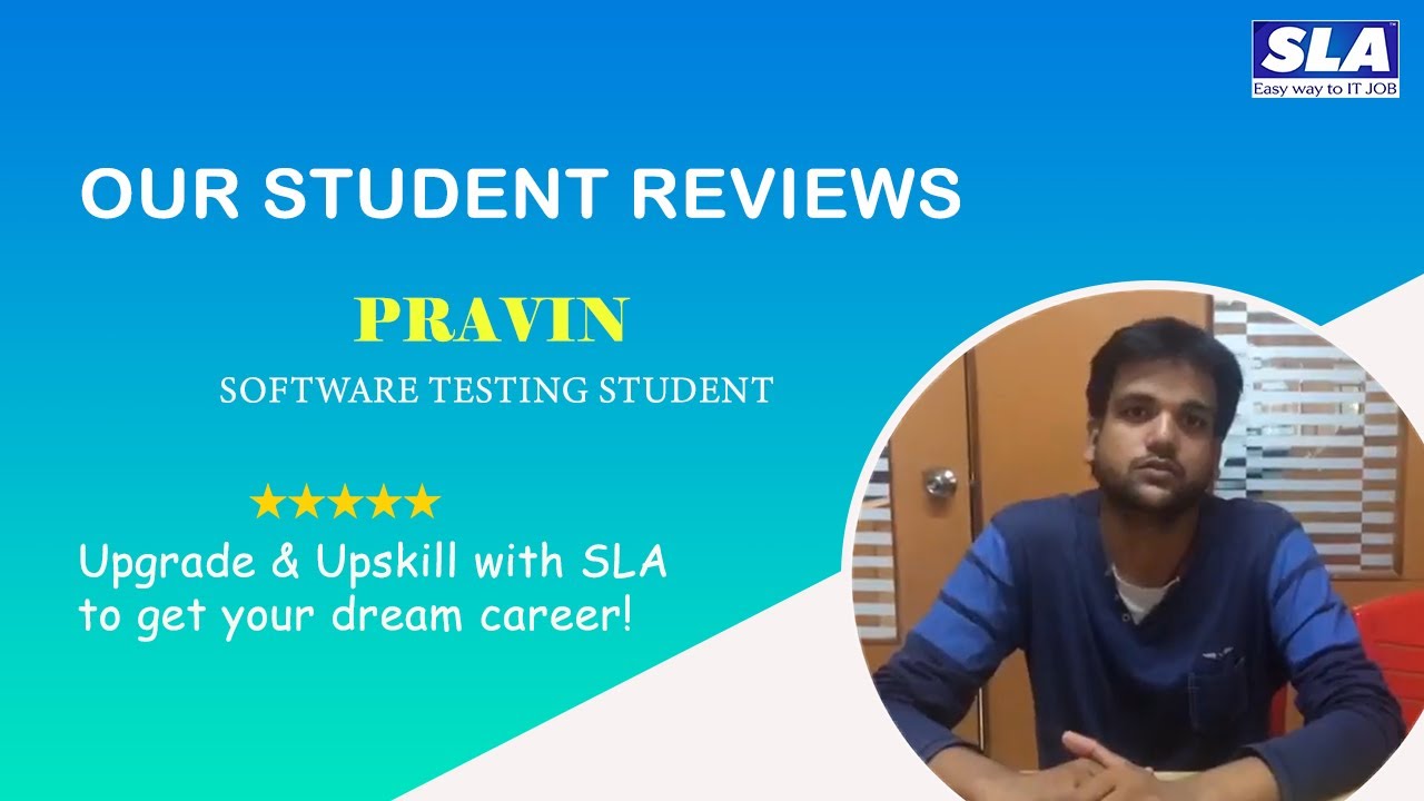 softlogicsystem's tweet card. Student Review about SLA’s Software Testing Training