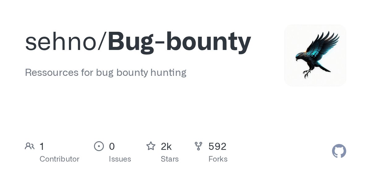 hetmehtaa's tweet card. Ressources for bug bounty hunting. Contribute to sehno/Bug-bounty development by creating an account on GitHub.